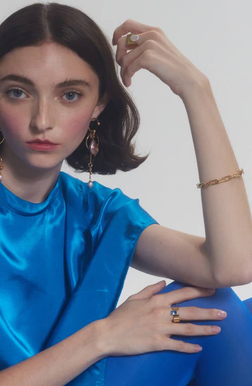 Lady Grey Octagon Chain Bracelet In Gold