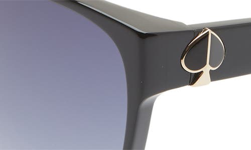 Kate Spade New York Primrose 60mm Gradient Cat Eye Sunglasses In Black/dkgrey Gradient