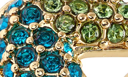 Kurt Geiger London Crystal Rainbow Pavé Wavy Ring In Multi