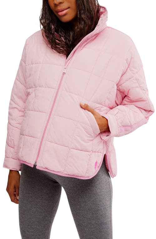 Shop Free People X Hatch Pippa Maternity Puffer Jacket In Pink Haze