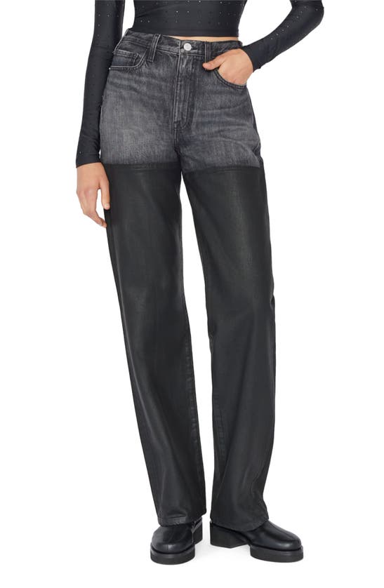 Frame Le Jane Coated Jeans In Midnight Mix