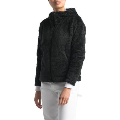 The North Face Furry Fleece Hooded Jacket, Black