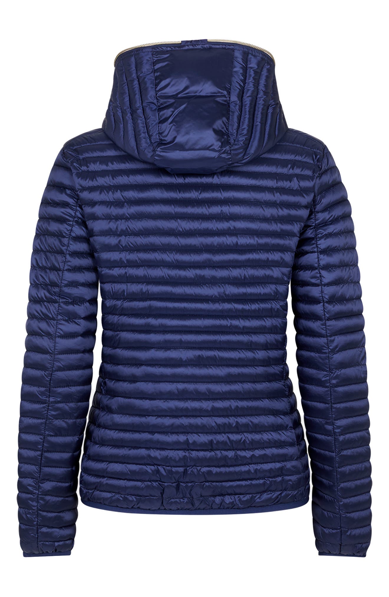 Women's Alexis Hooded Puffer Jacket in Navy Blue
