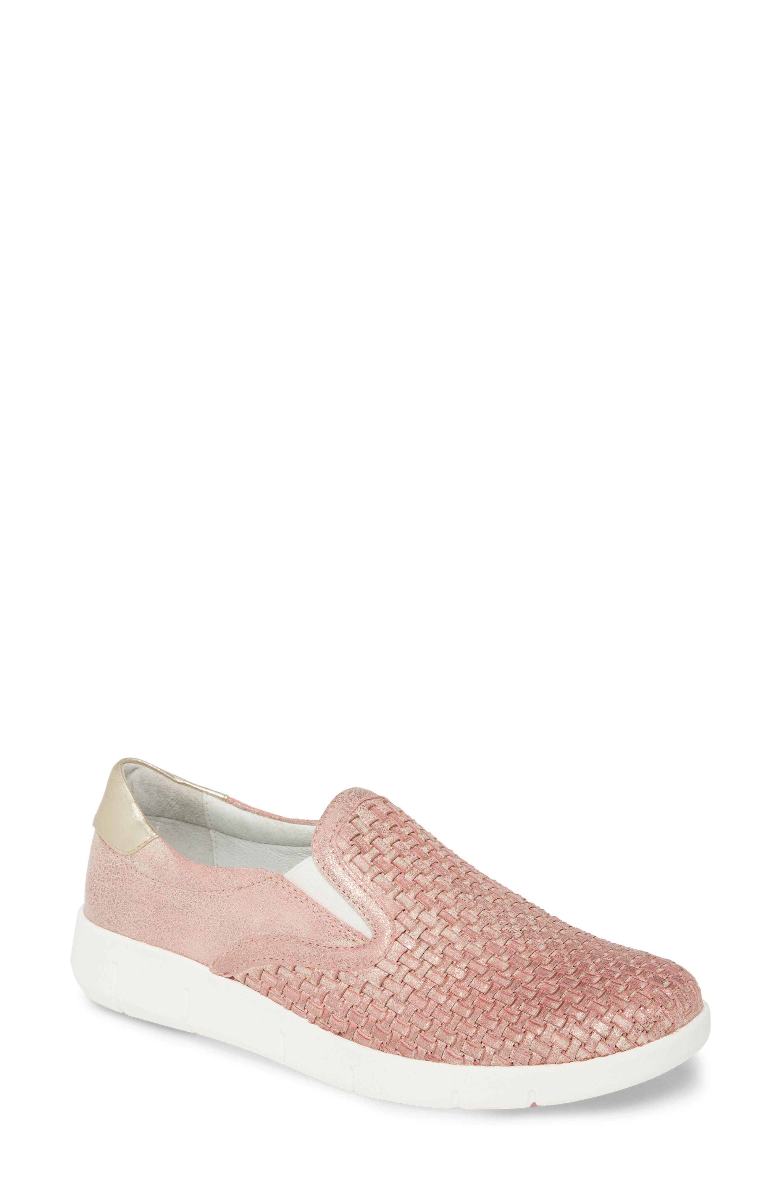 woven slip on sneakers