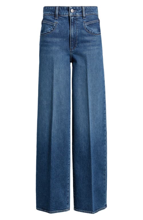 Paige Harper Distressed Wide-leg Jeans In Uma