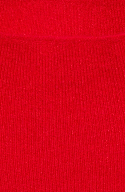 Shop Mango Chimney Mock Neck Sweater In Red