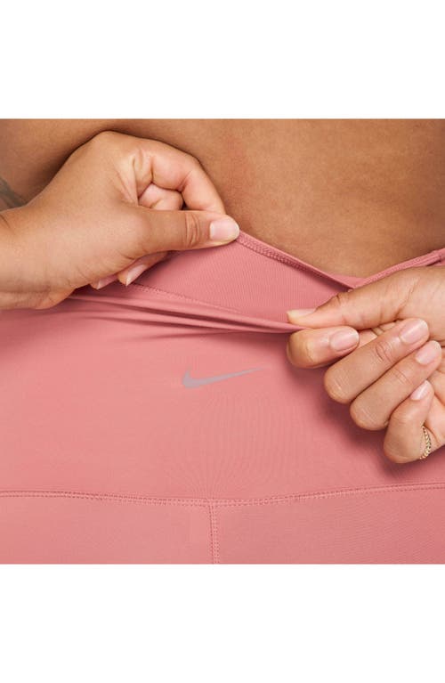 Shop Nike Dri-fit One High Waist 8-inch Maternity Biker Shorts In Canyon Pink