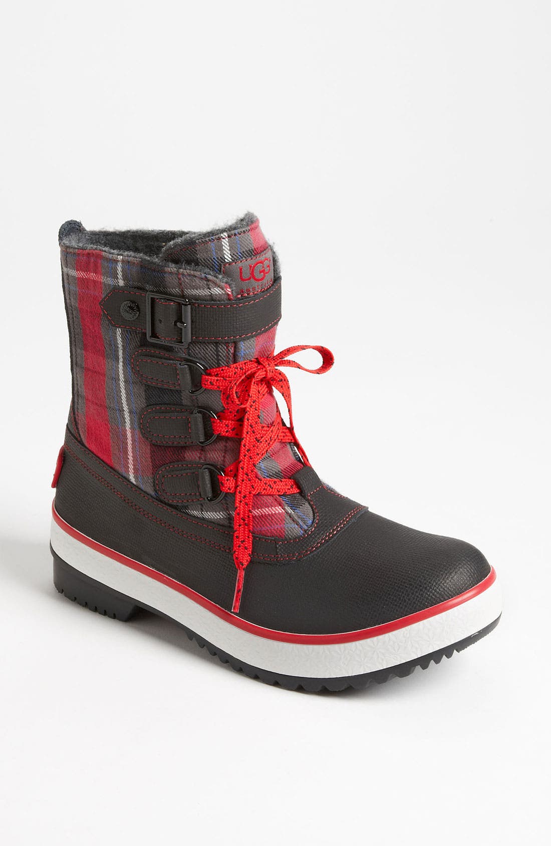 red plaid ugg boots