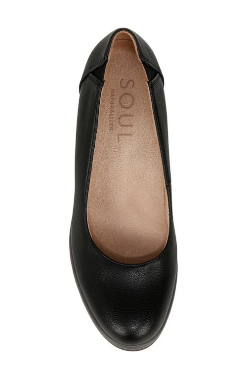 Soul Naturalizer About Time Wedge Pump In Black Faux Leather