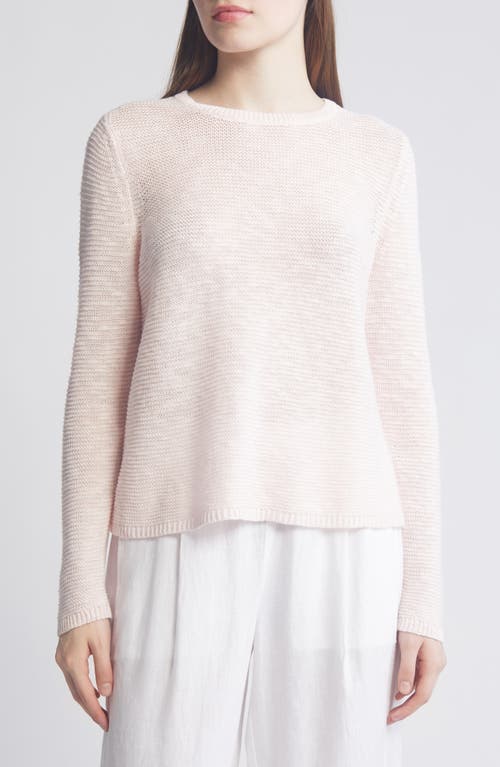 Eileen Fisher Crewneck Organic Linen & Cotton Sweater at Nordstrom,