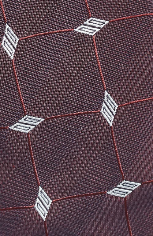 Hugo Boss Boss Silk Tie In Open Red