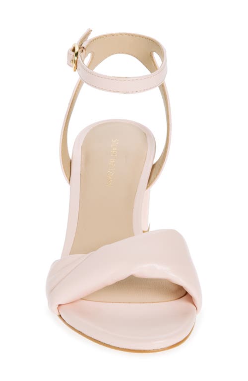 Stuart Weitzman Everly Block Heel Sandal In Rosewater