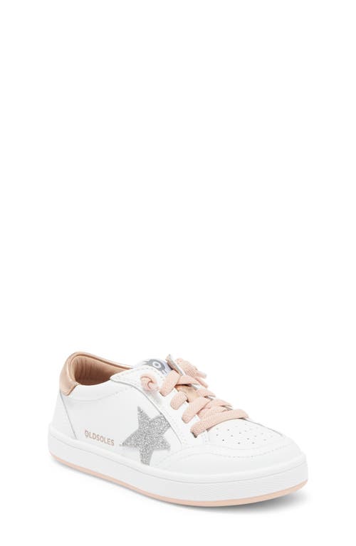 Old Soles Kids' Platinum Runner Sneaker In Snow/copper