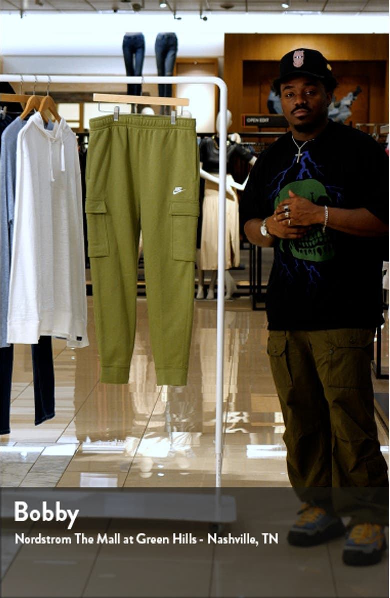mens nike fleece cargo joggers
