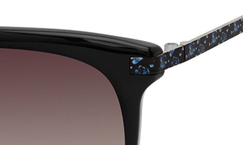 Isaac Mizrahi New York 55mm Square Sunglasses In Black