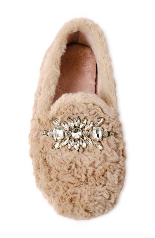 Shop Free People Slumber Party Faux Fur Loafer Slipper In Parchment