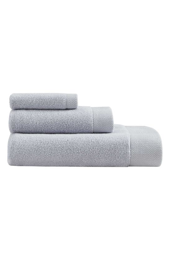 Shop Calvin Klein Entwine 3-piece Towel Set In Pastel Blue