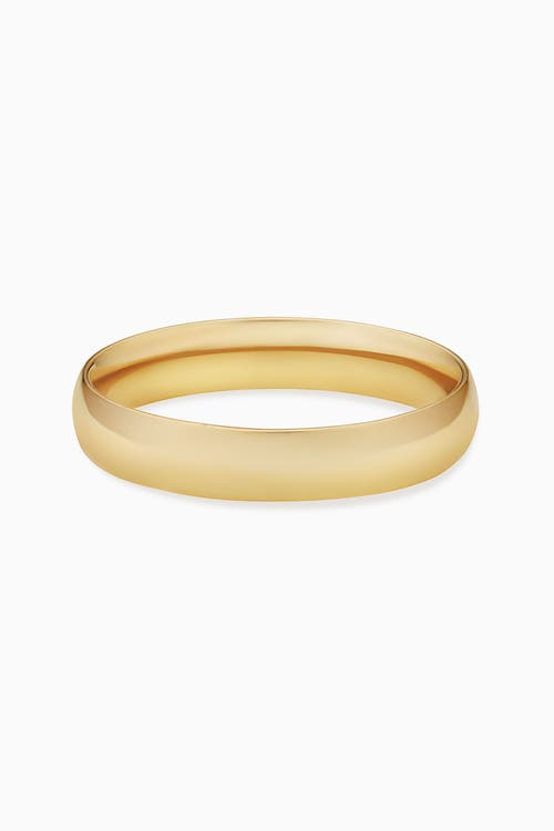 Shop Oradina 14k Gold Forever Band Bold Ring In Yellow Gold