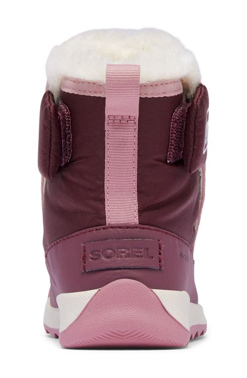 Shop Sorel Kids' Whitney Ii Faux Fur Lined Waterproof Snow Boot In Epic Plum/dazed Mauve