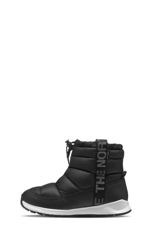 The North Face Kids' Thermoball Waterproof Boot in Black/White at Nordstrom, Size 1 M