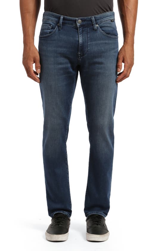 Shop Mavi Jeans Jake Slim Fit Jeans In Dark Foggy Blue Athletic