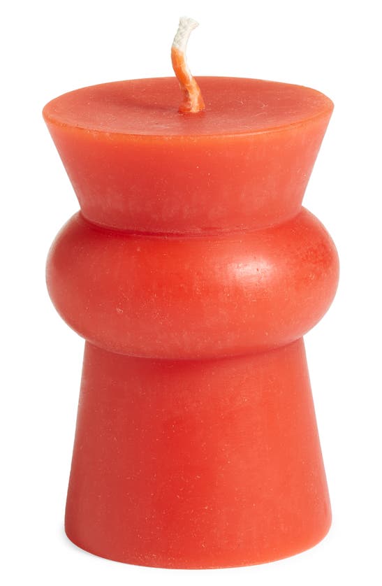 Shop Greentree Home Josee Pillar Candle In Tangerine
