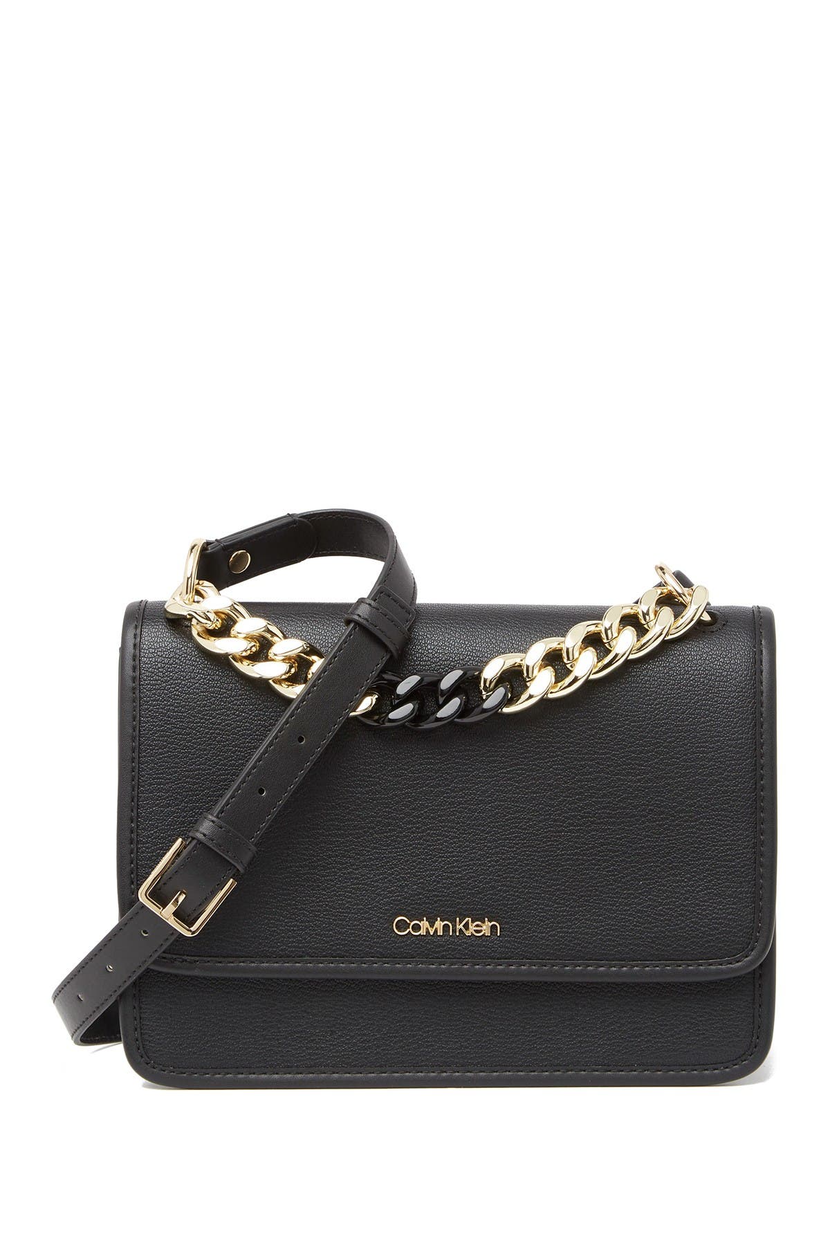 black crossbody chain strap