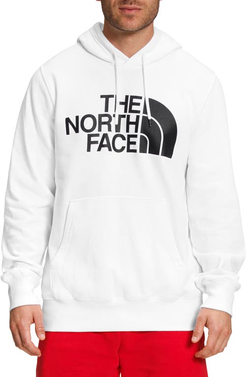 The North Face Half Dome Graphic Pullover Hoodie In White/black