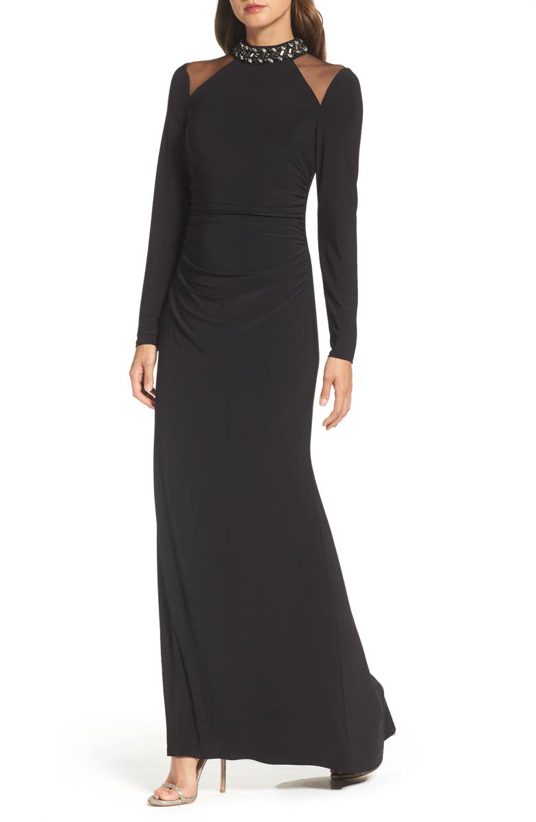 Vince Camuto Mesh Panel Gown | Nordstrom