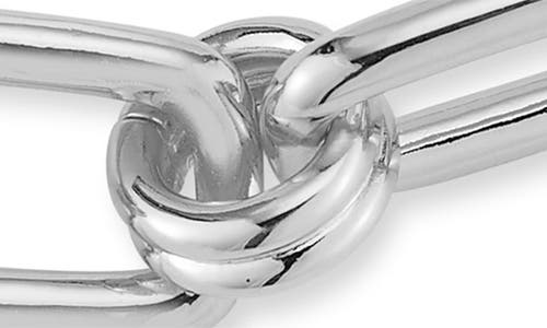 Shop Chloe & Madison Chloe And Madison Oval Link Chain Bracelet In Silver