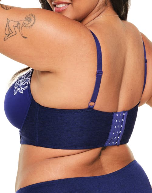 Shop Adore Me Britta Contour Demi Bra In Dark Blue