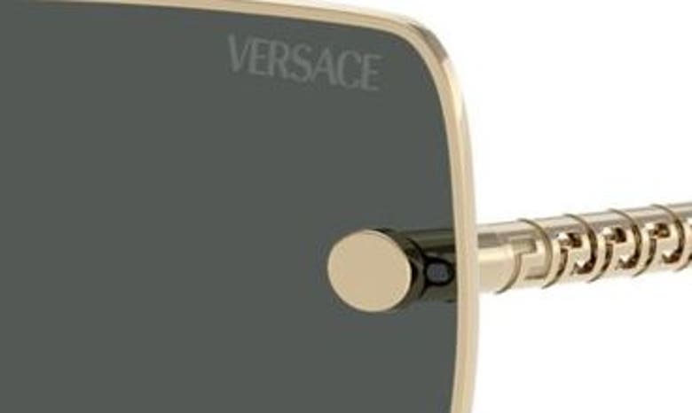 Shop Versace 63mm Oversize Square Sunglasses In Pale Gold