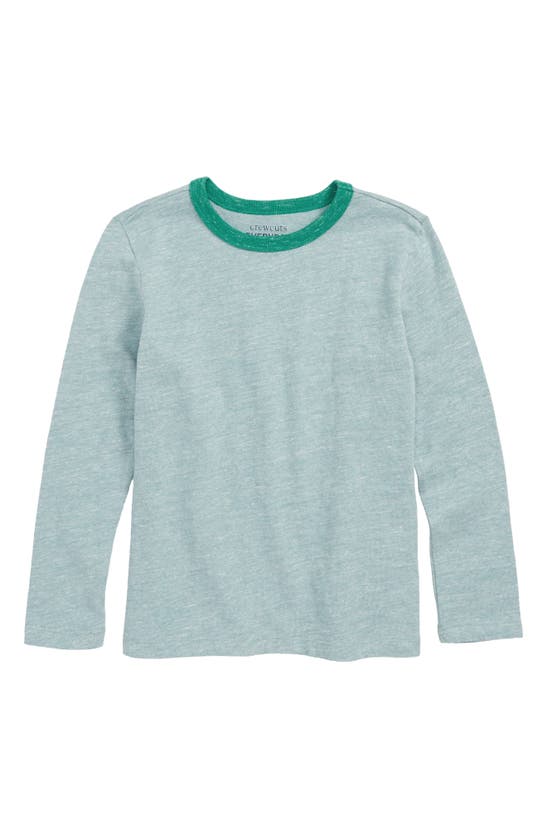 Shop Crewcuts By J.crew Long Sleeve Ringer T-shirt In Seawater