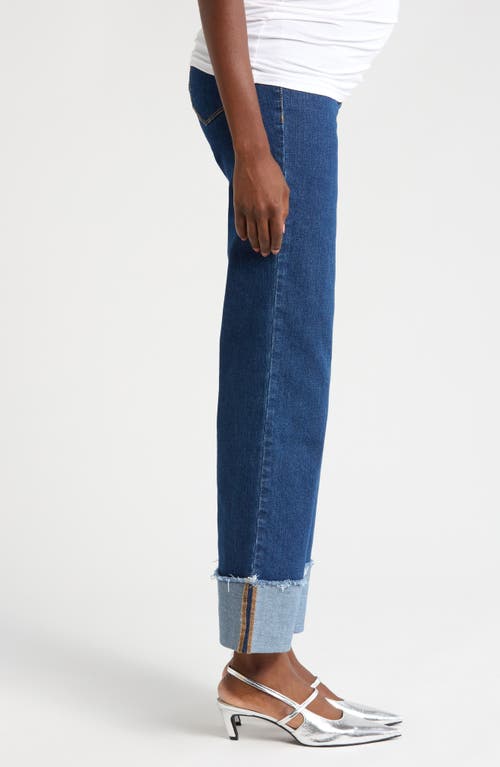 1822 Denim Over The Bump Cuffed Straight Leg Maternity Jeans In Levi
