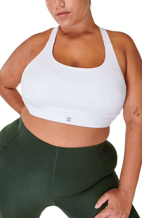 Lunaire Women's Plus-Size Coolmax High-Impact Sport Bra, White, 32C at   Women's Clothing store: Sports Bras