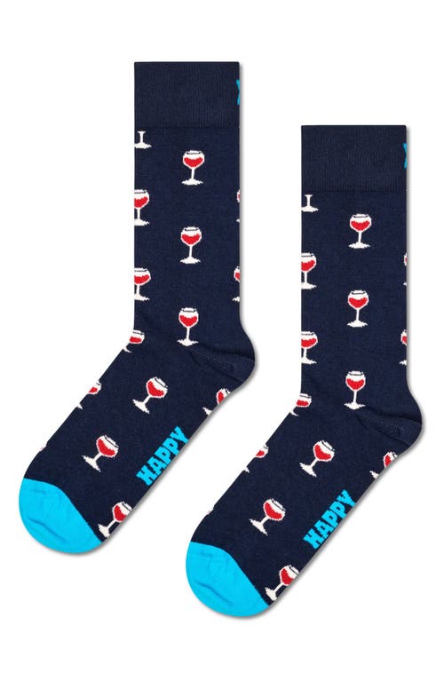 Shop Happy Socks Wine Assorted 2-pack Socks Gift Set In Blue