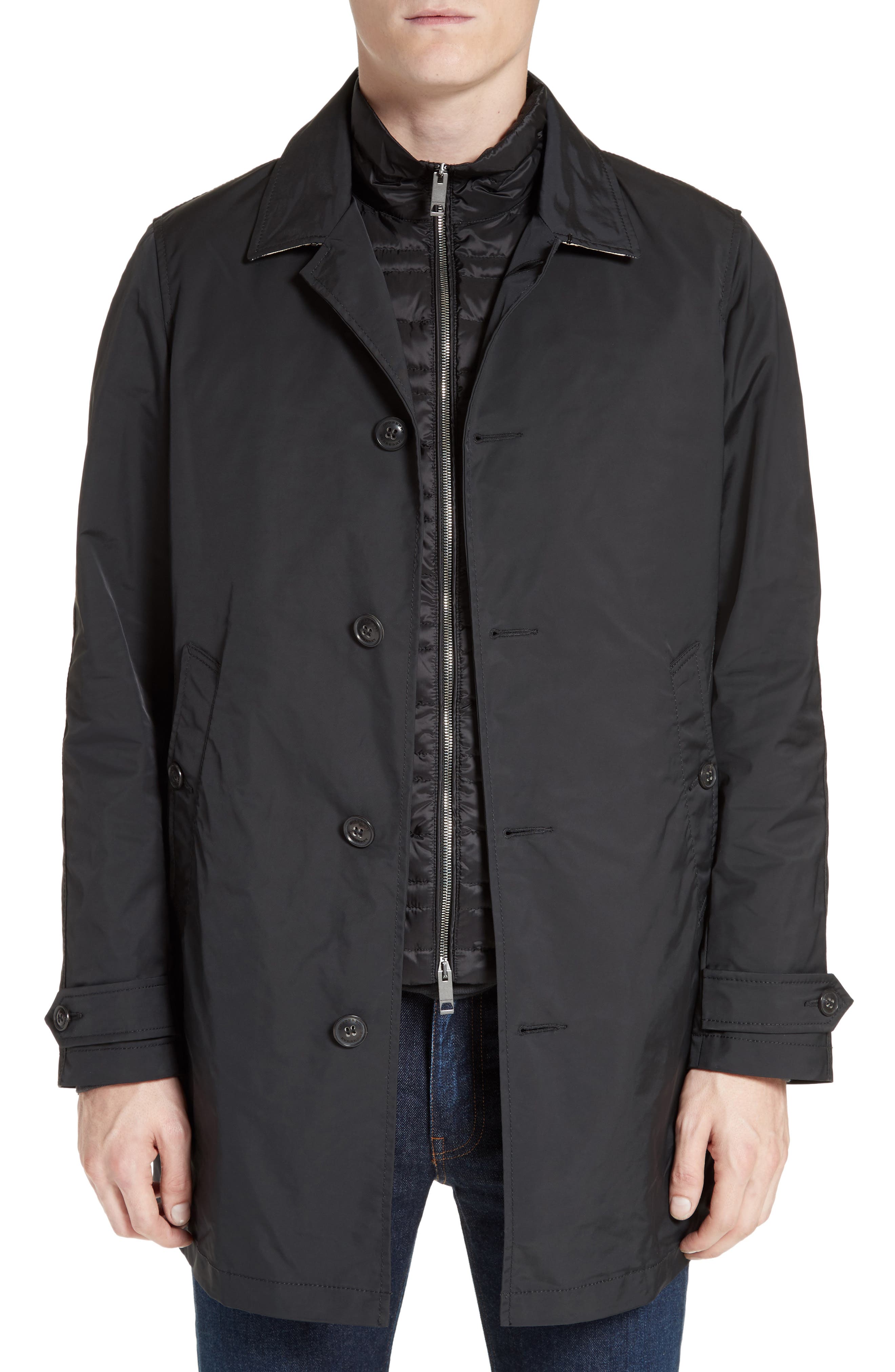 Burberry Tunbridge Waterproof Car Coat with Removable Down Vest Nordstrom