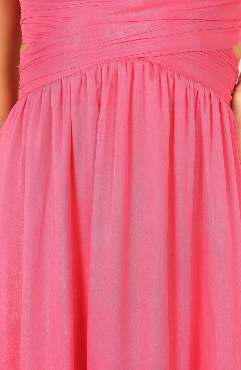 Petal & Pup Bonito Ruffle Maxi Dress, Alternate, color, Berry