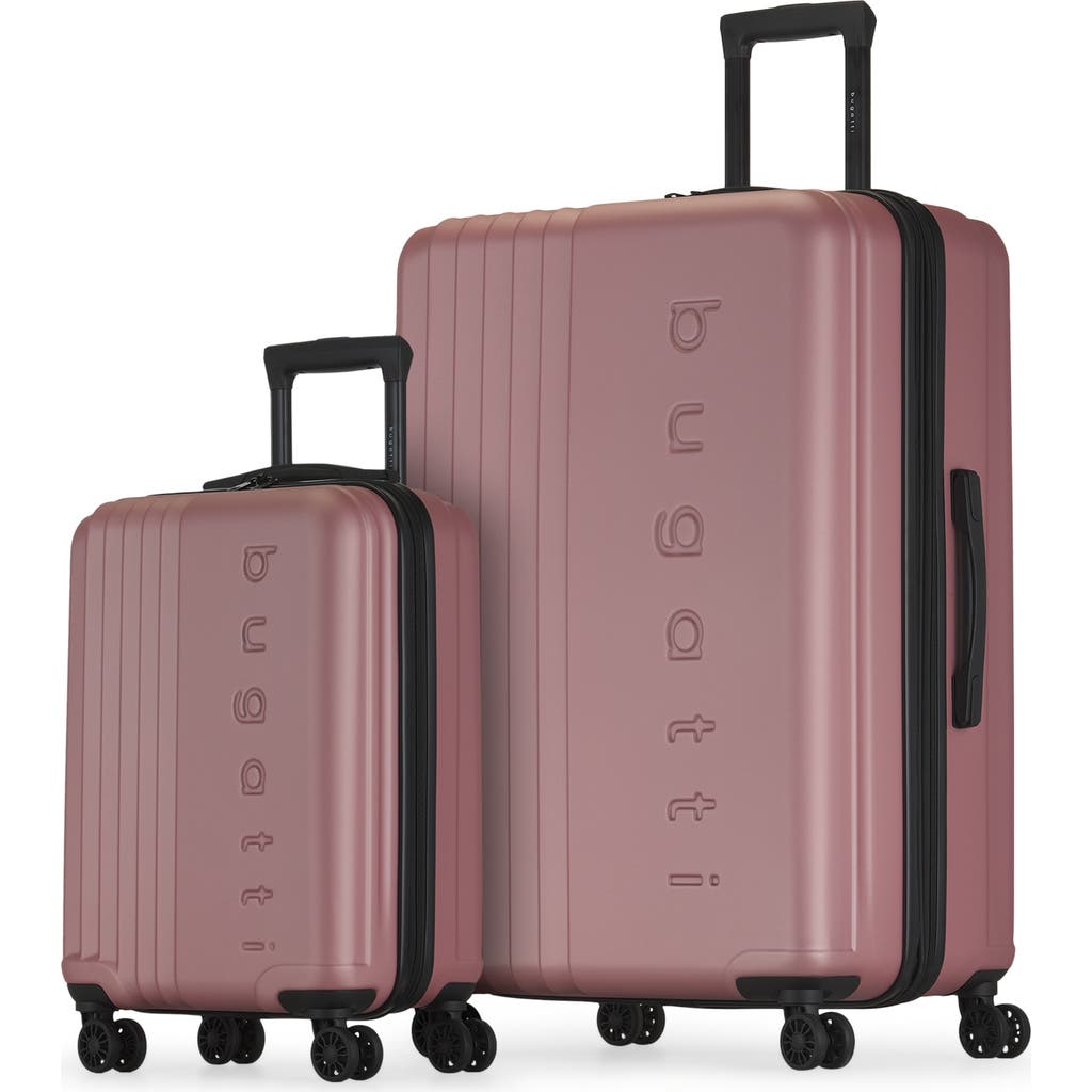 Bugatti The Classic 2 Piece Hardside Luggage Set With Expansion In Ashrose