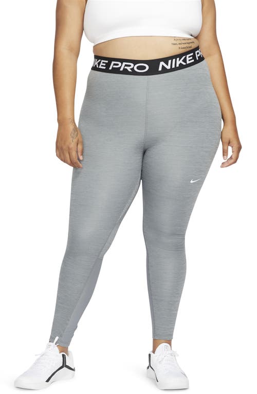 Nike Women's Pro 365 Leggings (plus Size) In Smoke Grey/heather