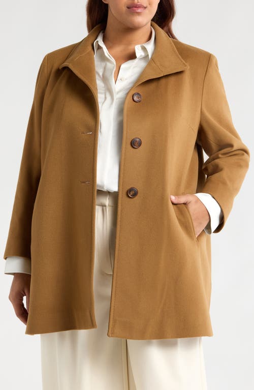 Shop Fleurette Dawn Wool Car Coat In Vicuna