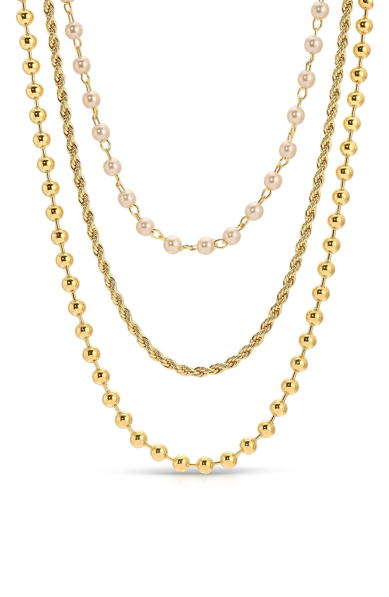 Joy Dravecky Layered Chain Necklace in Gold Cover