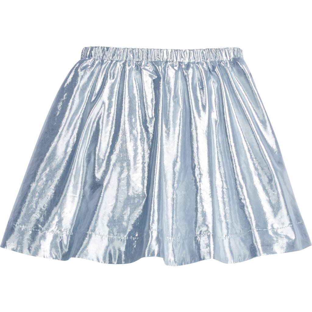 Bisby Kids' Metallic Circle Skort In Icicle Metallic