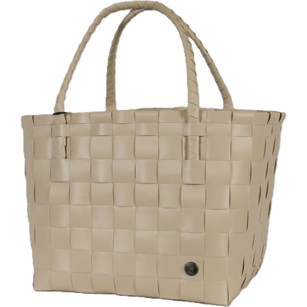 Shop Handed By Paris Recycled Plastic Tote Bag In Pale Grey
