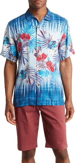 Tommy Bahama Men's Coast Palm Tiles Shirt - Blue Allure - Size M