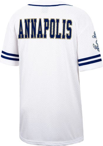Hampton Pirates Colosseum Free Spirited Mesh Button-Up Baseball Jersey -  White