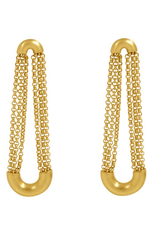 Dean Davidson Crescent Chain Drop Earrings in Gold