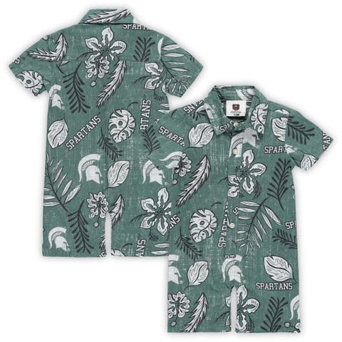 Girls Infant Wes & Willy Green Michigan State Spartans Tie-Dye