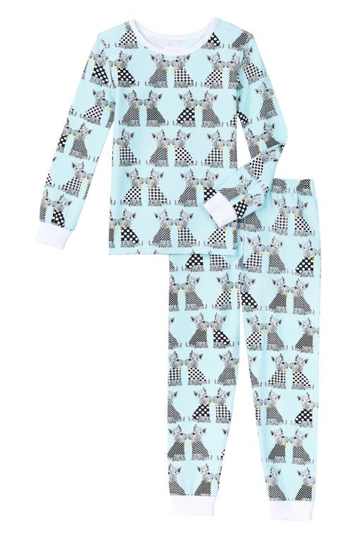 BedHead Pajamas Kids' Print Fitted Organic Cotton Jersey Two-Piece Pajamas in Cozy Sweater at Nordstrom, Size 5T