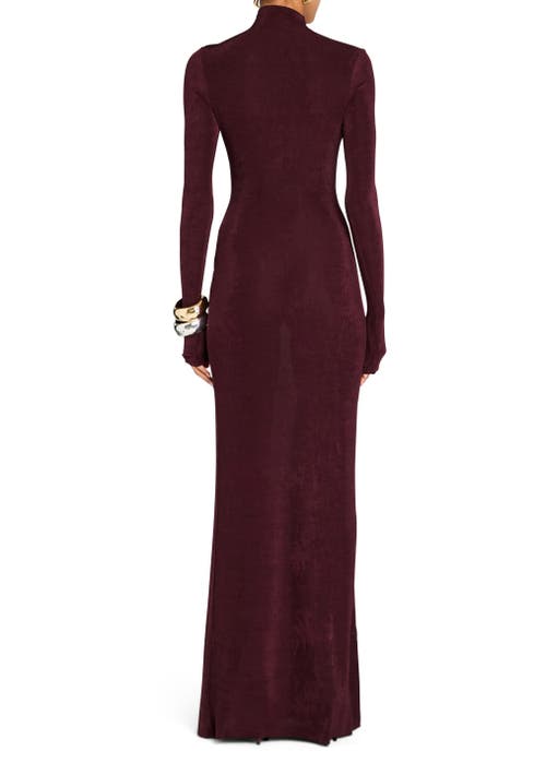 Shop Ser.o.ya Kim Maxi Dress In Merlot